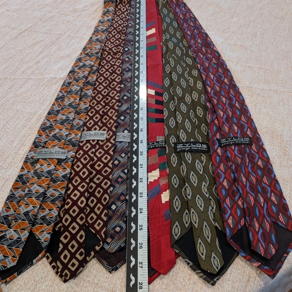 6 Vintage 100% silk ties Zylos by George Machado - Picture 8 of 8